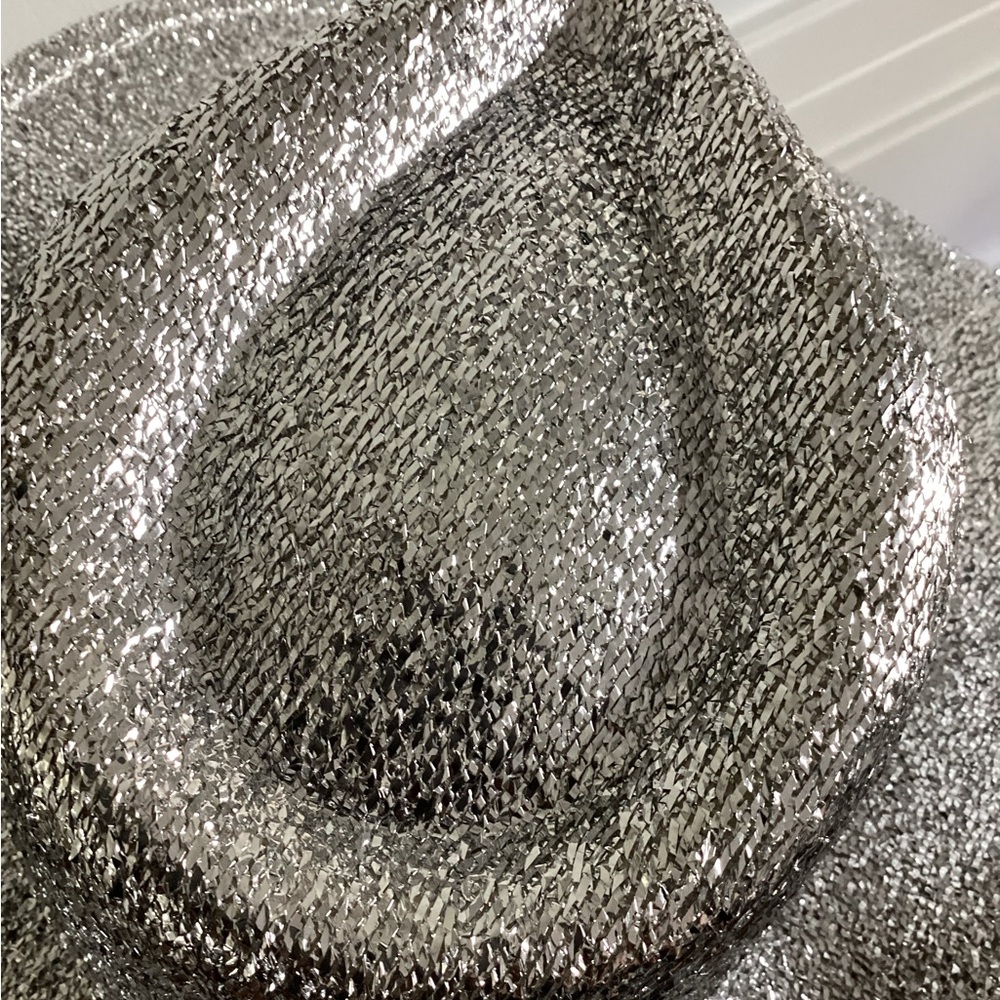Silver Glitter Women's Hat - Picture 4 of 6